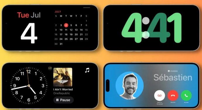 广丰苹果手机维修分享iOS17横屏充电待机显示有什么好处 