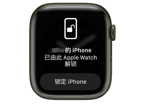 广丰苹果手机维修分享用 AppleWatch 解锁配备面容 ID 的 iPhone方法 